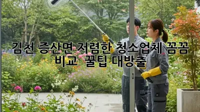 김천 증산면 저렴한 청소업체 ✨꼼꼼 비교 & 꿀팁 대방출!